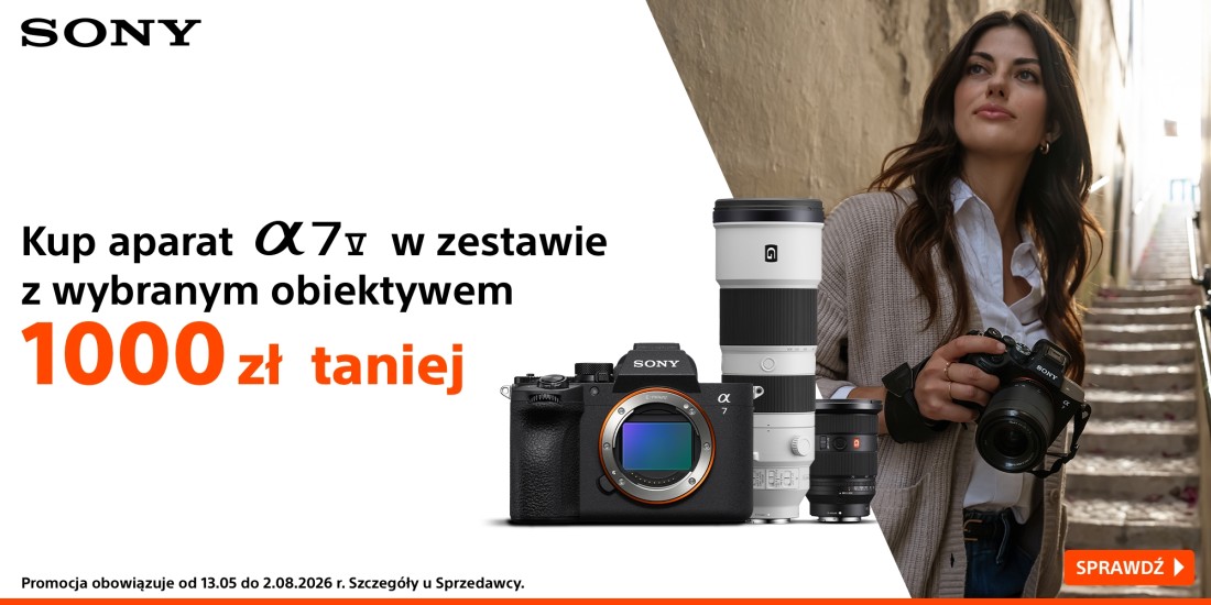 Sony A7 V z obiektywem 1000 zł taniej!
