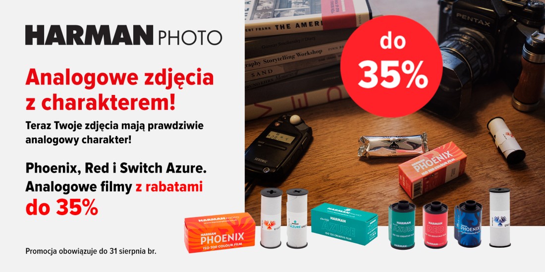 HARMAN PHOTO | Analogowe filmy z rabatami do 35%