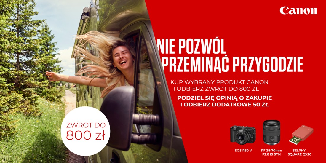 Wielki letni cashback Canon 2026!