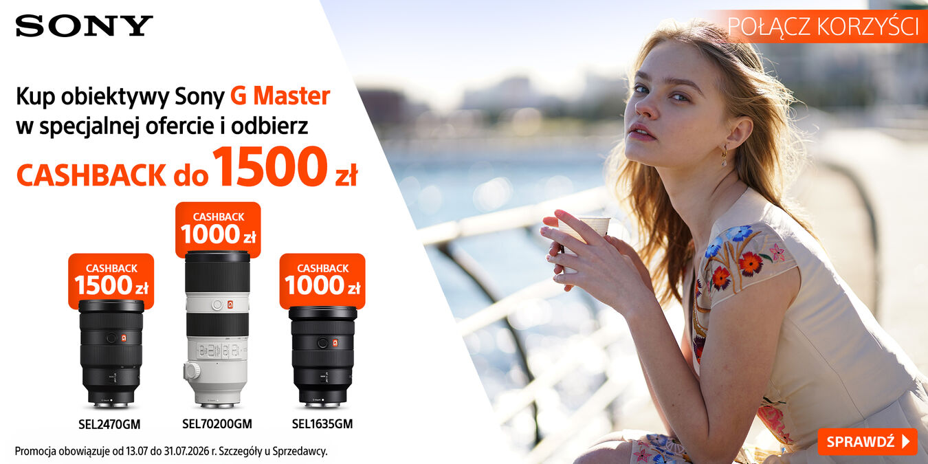 Obiektywy G Master w specjalnej ofercie + cashback do 1500 zł