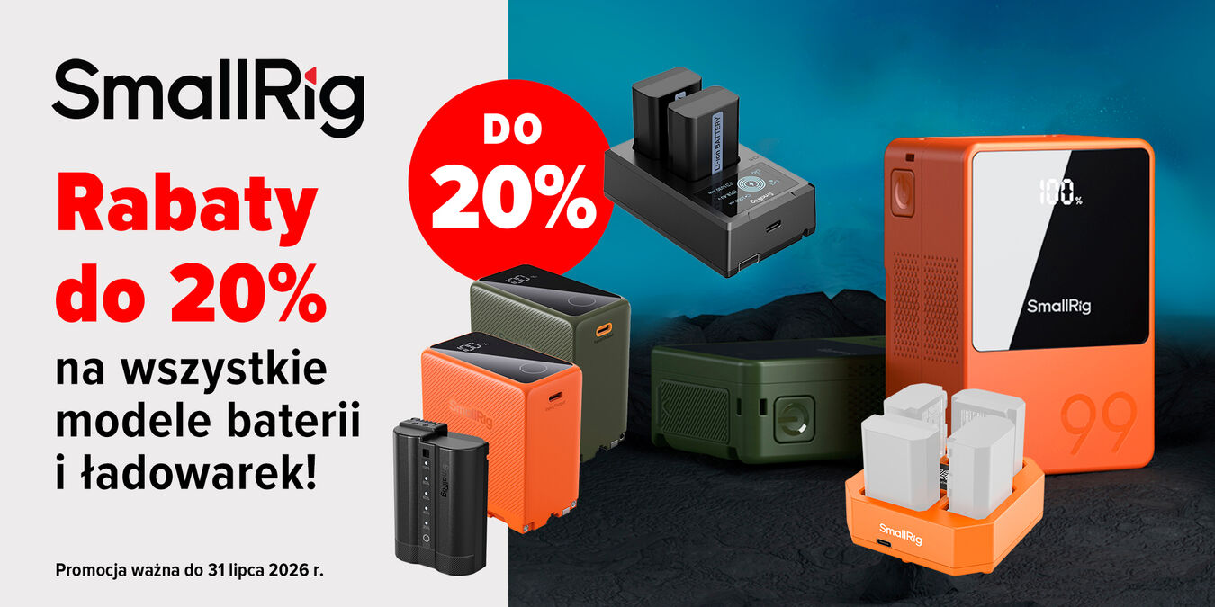 SmallRig: rabaty do 20% na wszystkie modele baterii i ładowarek