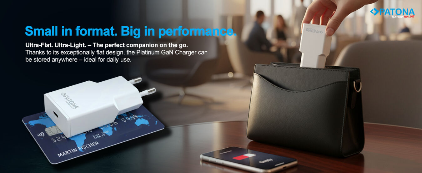 Ładowarka Patona GaN PD20W Platinum płaska 1x USB-C PD3.0 QC3.0 biała/2593