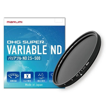 Filtr szary Marumi o zmiennej przepuszczalności Super DHG Vari ND 2.5-500