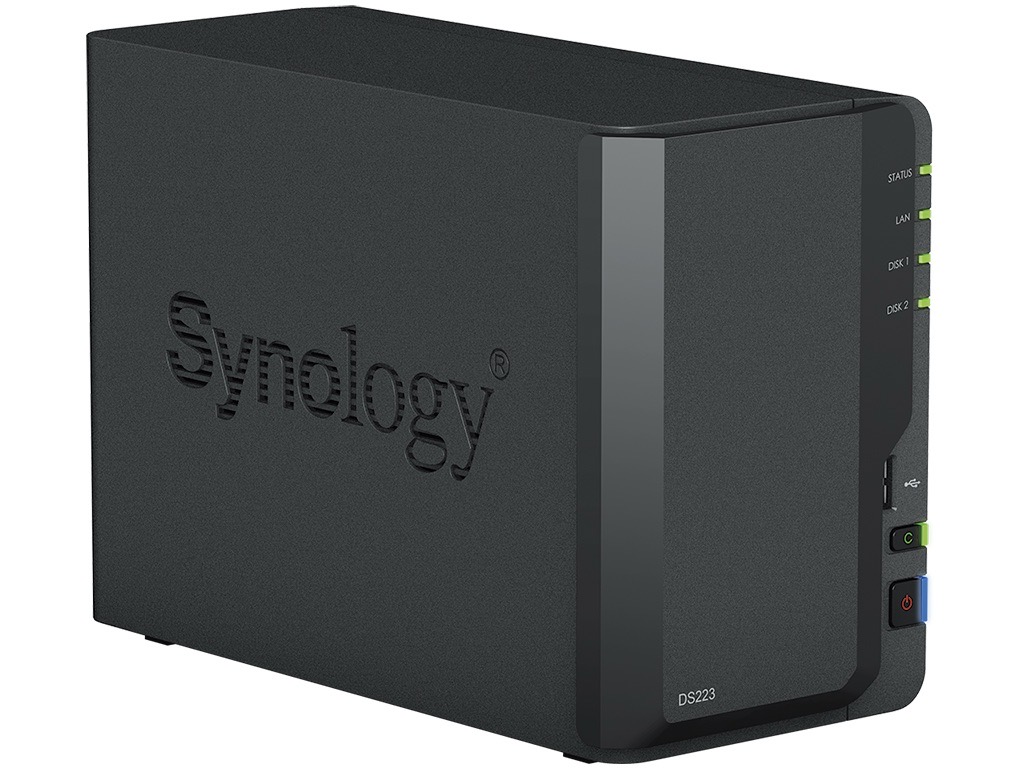 Synology Serwer NAS DS223 2x0HDD 2GB 4x1.7Ghz 1xGbE 3xUSB