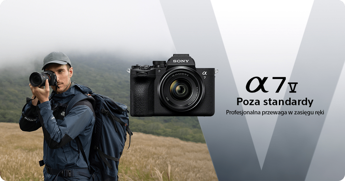 Bezlusterkowiec Sony A7 V Body ILCE7M5 + Dobierz obiektyw 1000zł taniej + Dodatkowy rok gwarancji w My sony!