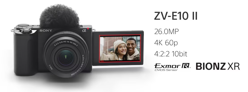 Aparat Sony ZV-E10 II + Dodatkowy 1 rok gwarancji w My Sony - Oferta dla uczestników dni z SONY