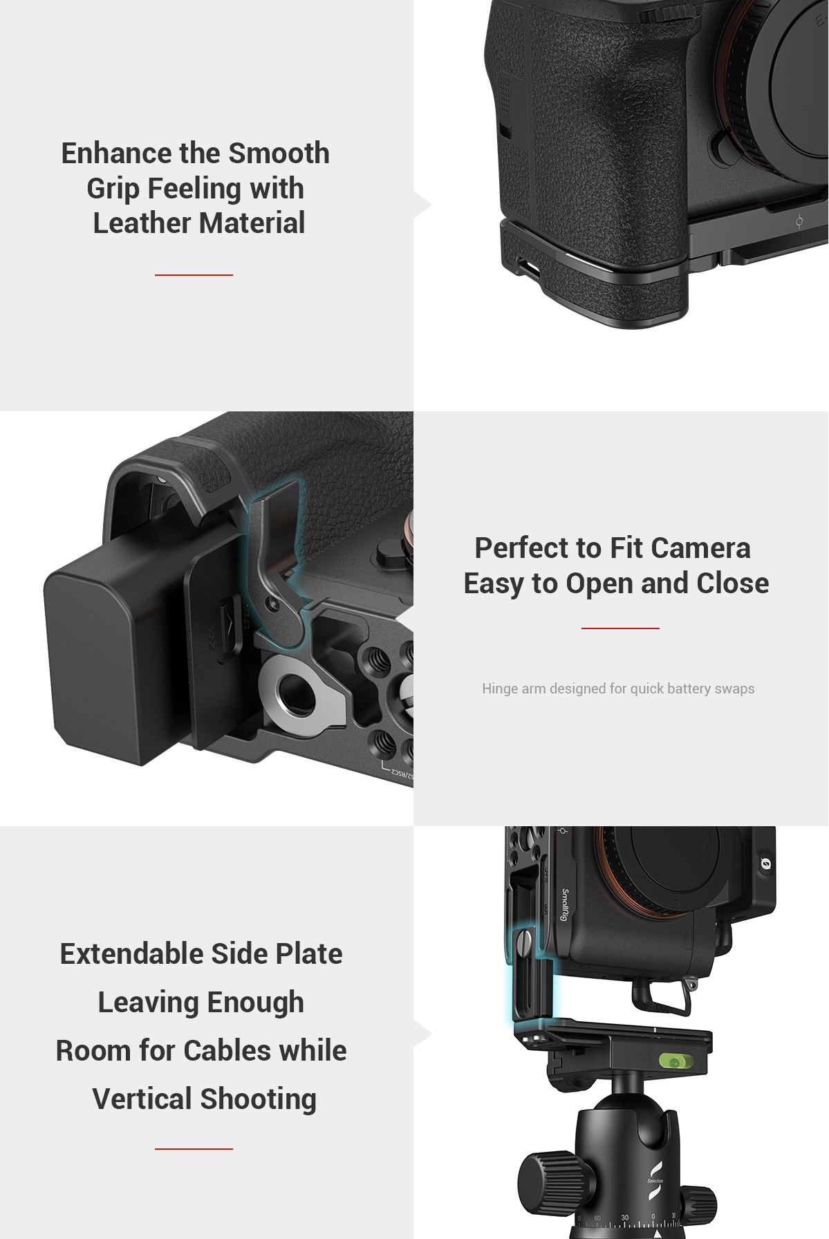L-bracket SmallRig 3660 do Sony A7IV/A7SIII/A1