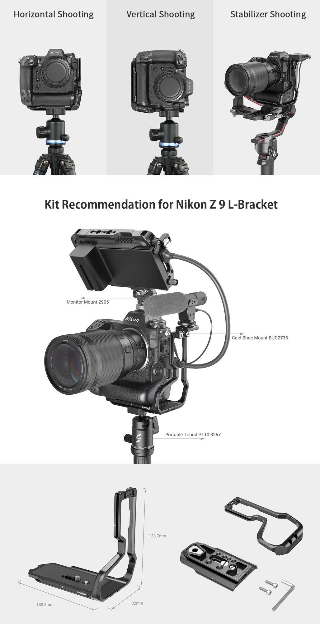 L-Bracket SmallRig 3714 do Nikon Z9