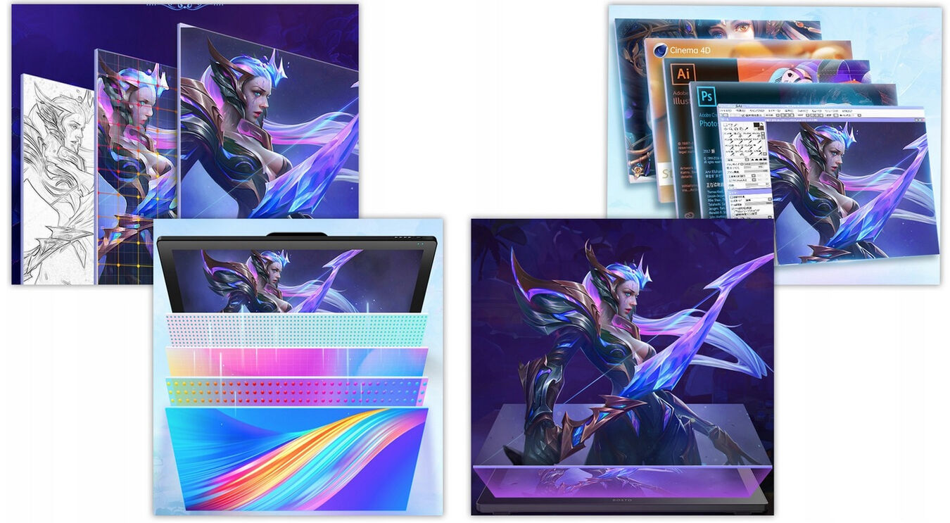 Tablet graficzny (AiO) BOSTO BST-X7 (16/512/i7/N1060) LCD 21,5"