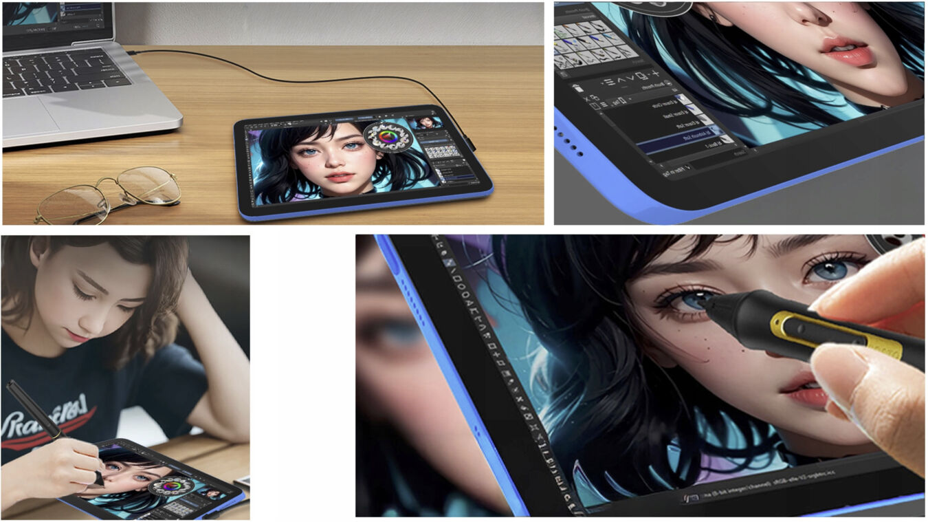 Tablet graficzny BOSTO BT-101C LCD 10,1'' (Niebieski)