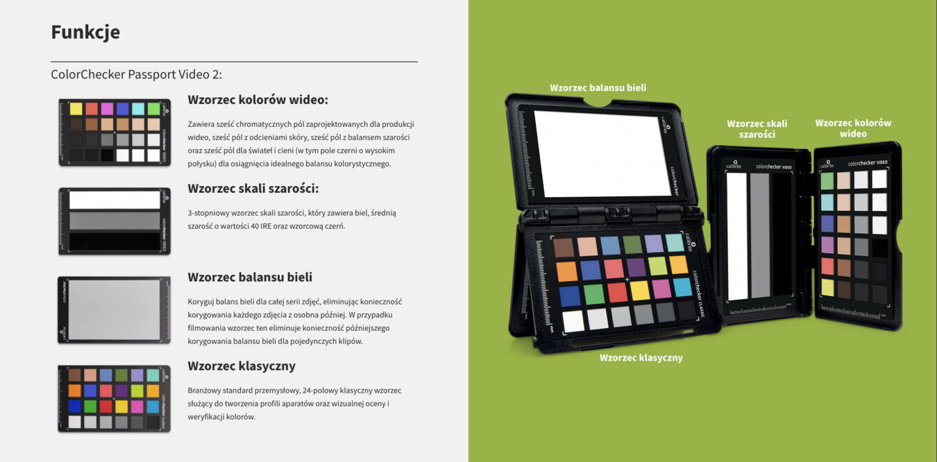 Zestaw CALIBRITE Creator Kit (Calibrite Display 123 + ColorChecker Passport Video 2)