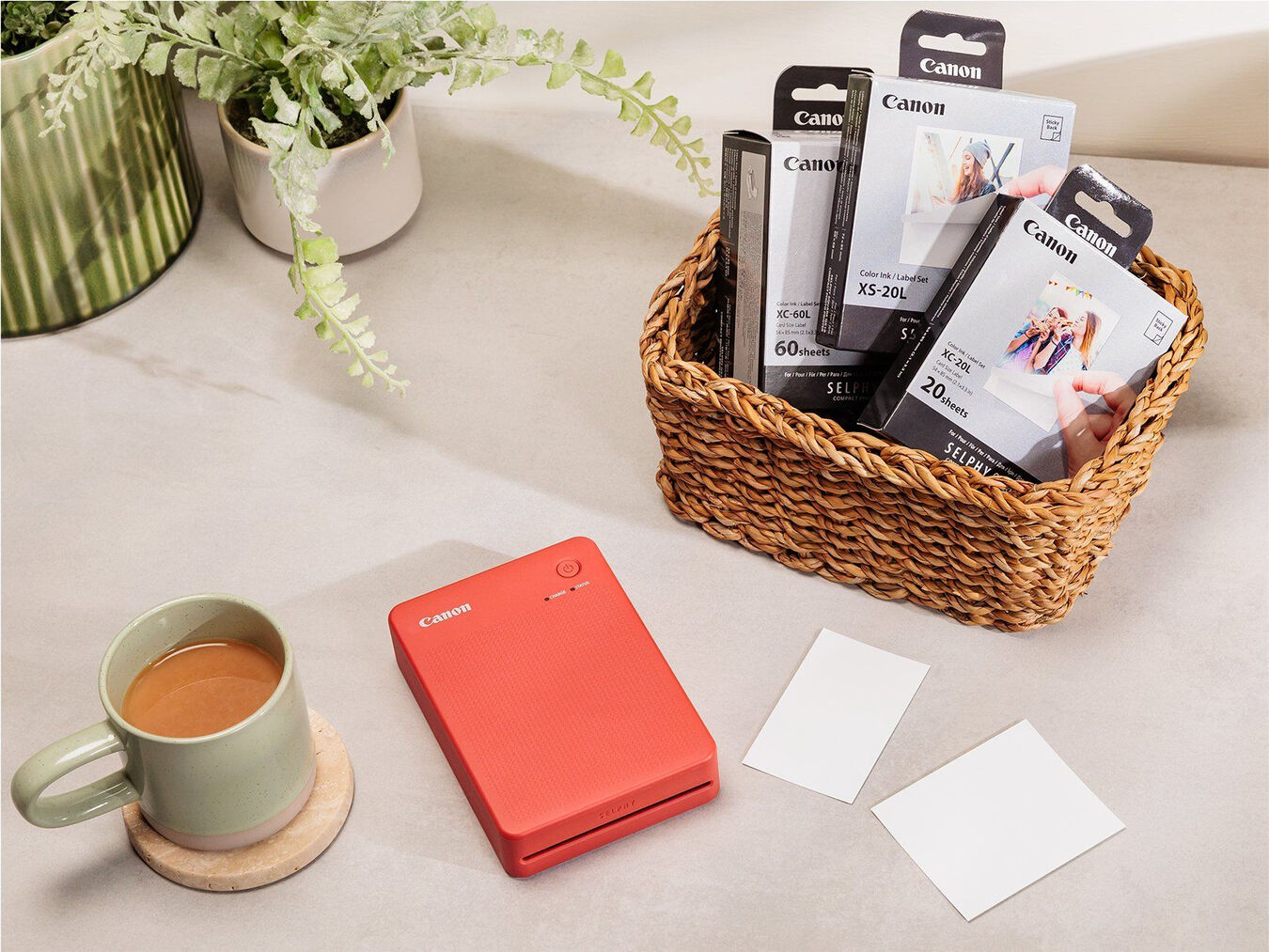 Drukarka Canon Selphy Square QX20 (grafitowa) + Dobierz PAPIER 40% TANIEJ w zestawie!