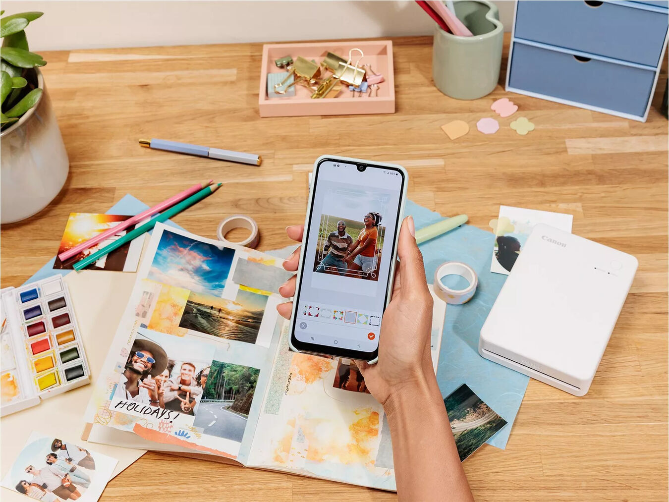 Drukarka Canon Selphy Square QX20 (grafitowa) + Dobierz PAPIER 40% TANIEJ w zestawie!