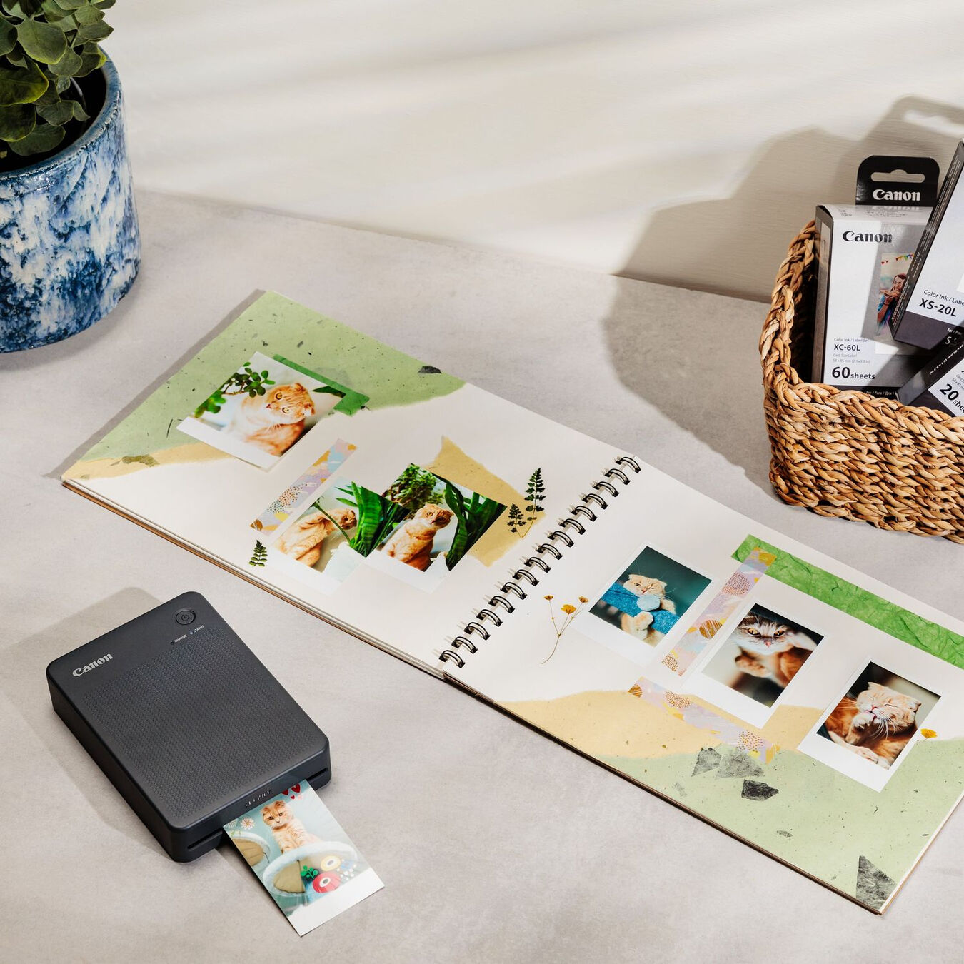 Drukarka Canon Selphy Square QX20 (grafitowa) + Dobierz PAPIER 40% TANIEJ w zestawie!