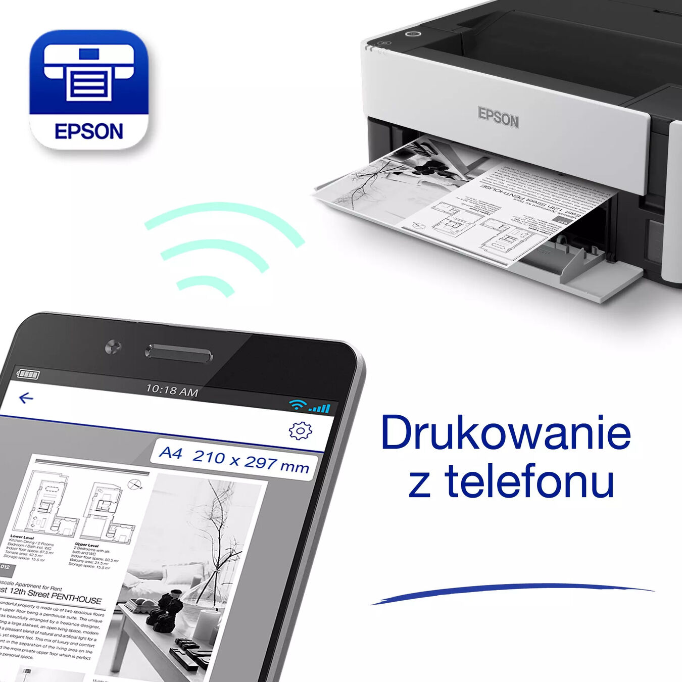 Drukarka Epson M1170 EcoTank MONO (3 lata gwarancji)*