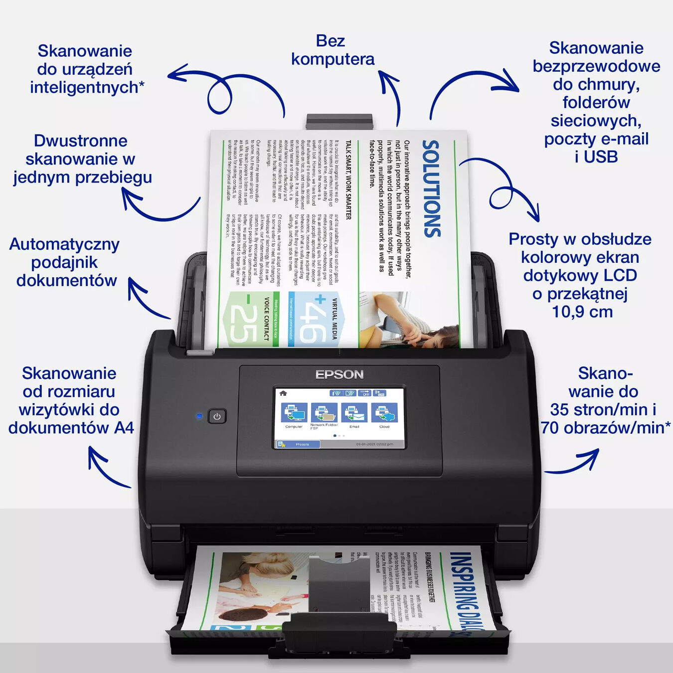 Skaner dokumentów Epson WorkForce ES-580W