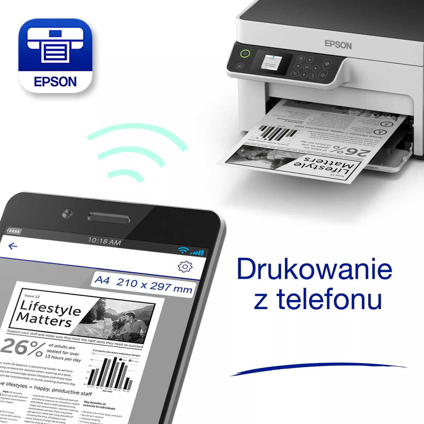 Drukarka Epson M2120 EcoTank MONO (3 lata gwarancji)*