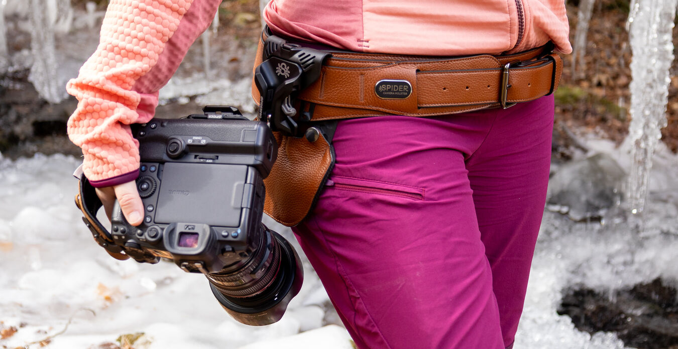 Pas biodrowy SPIDER CAMERA HOLSTER SpiderPro Dual Camera System v3 (BROWN)