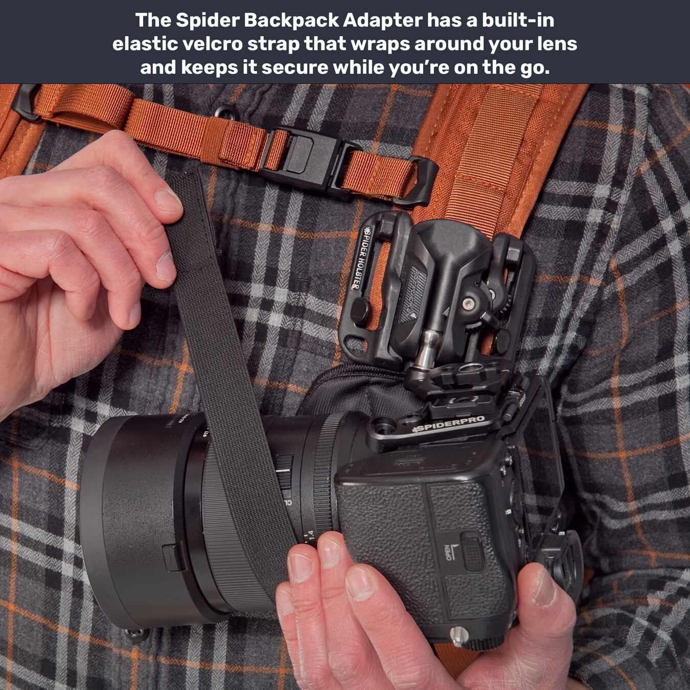 Kabrua do plecaka SPIDER CAMERA HOLSTER Spider X Backpacker Kit v3
