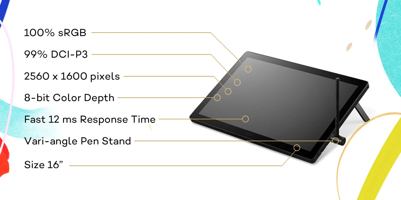 Tablet graficzny Wacom Cintiq 16 2025 (DTK168K0B)