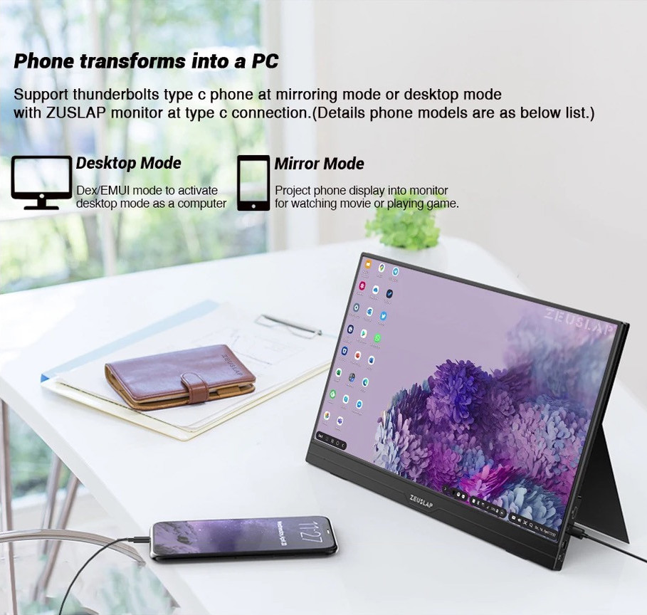 Przenośny monitor ZEUSLAP AP156 15,6"