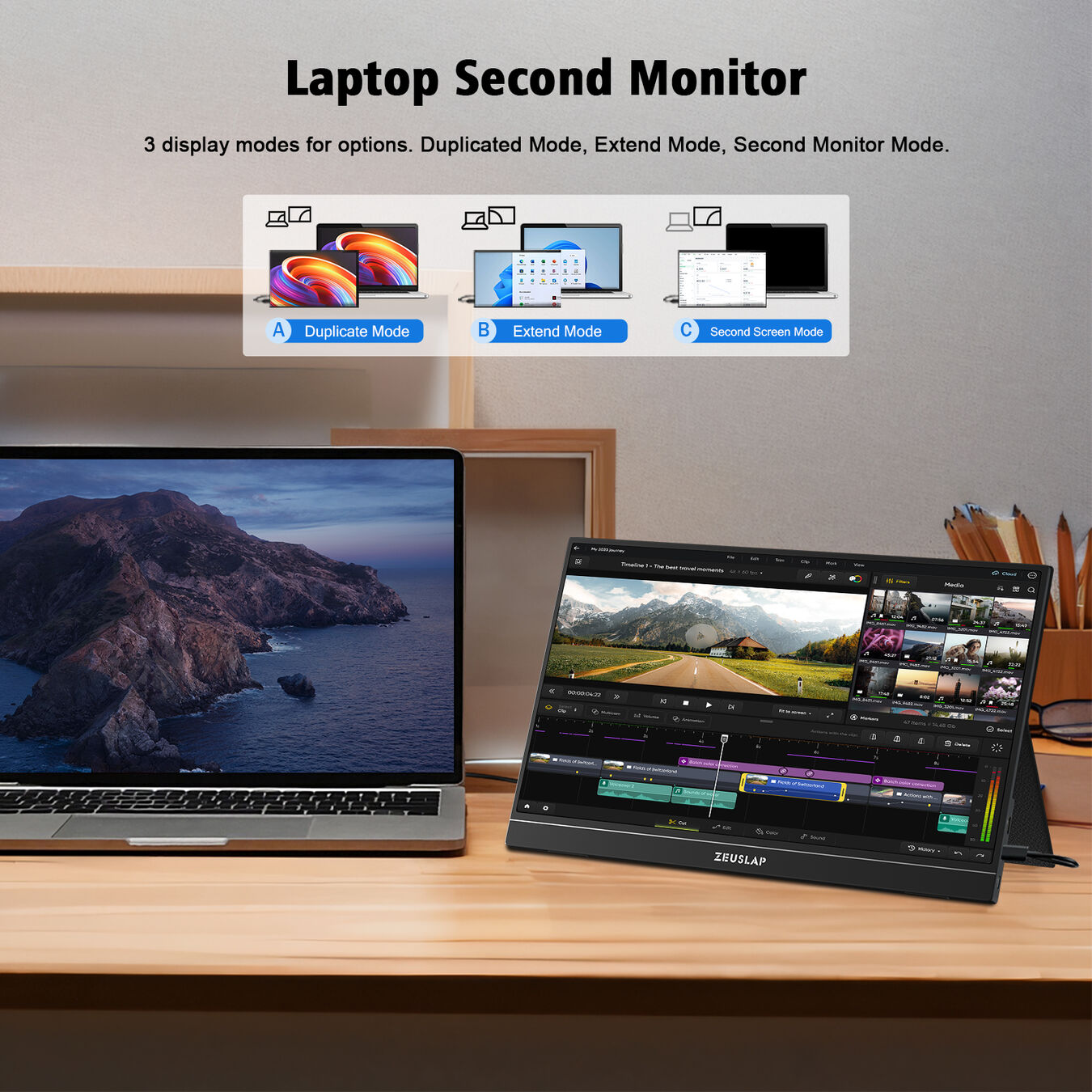 Przenośny monitor ZEUSLAP ZP156K 15,6"