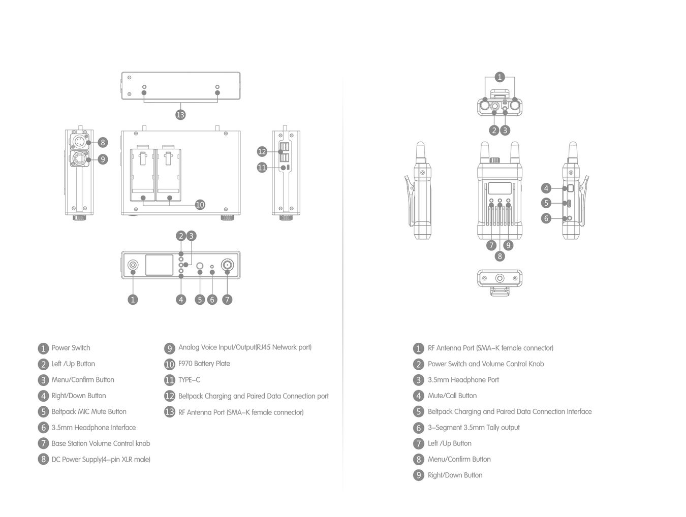 Hollyland Mars T1000 Full-Duplex Intercom - zasięg 300m