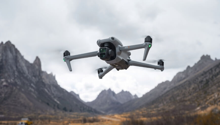 Czas lotu DJI Air 3 sięga 46 minut