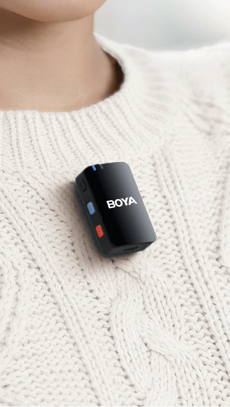 Zestaw mikroportów BoyaMic 2+1 z wbudowaną pamięcią - Lightning, Usb-C, jack 3,5mm - powystawowy