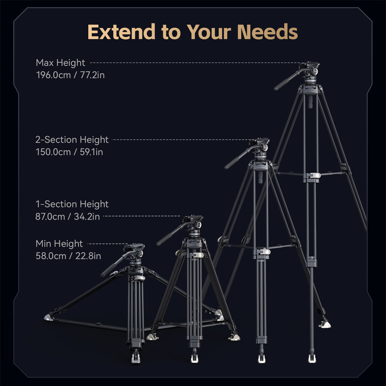 Statyw Smallrig 4465 Video FreeBlazer Counterbalance Carbon Fiber Tripod Kit AD-Pro8