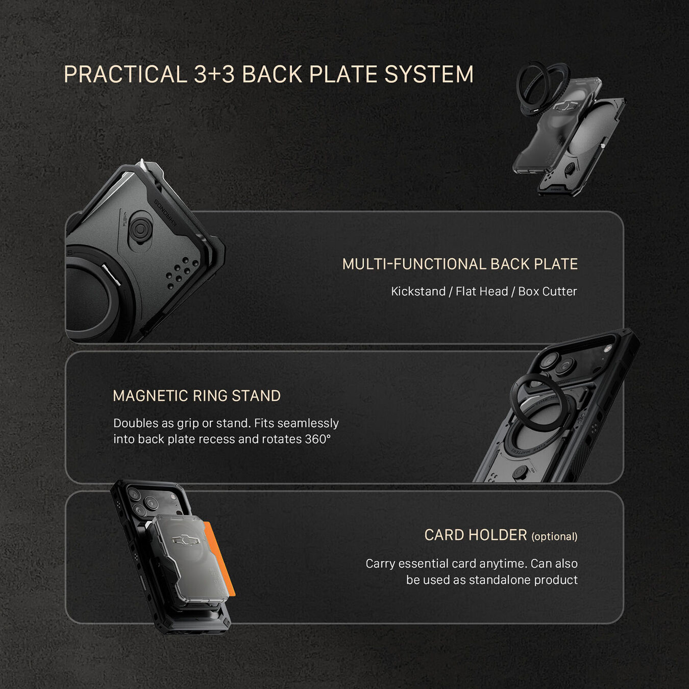 Zestaw Tilta TK-IP17-PMB-SG Khronos iPhone 17 Pro Max Ultimate Kit (Gwiezdna szarość)