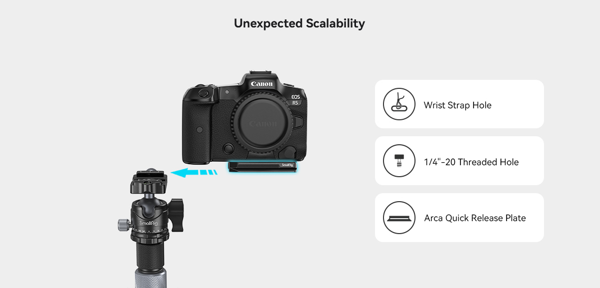 SmallRig 4150 Mount Plate Quick Release (ARCA) for AirTag
