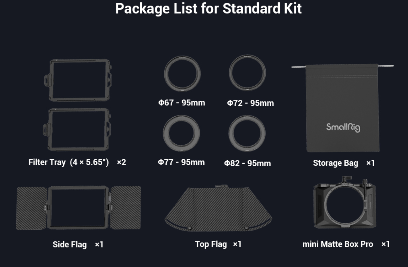 SmallRig 3680B Mini Matte Box Pro 