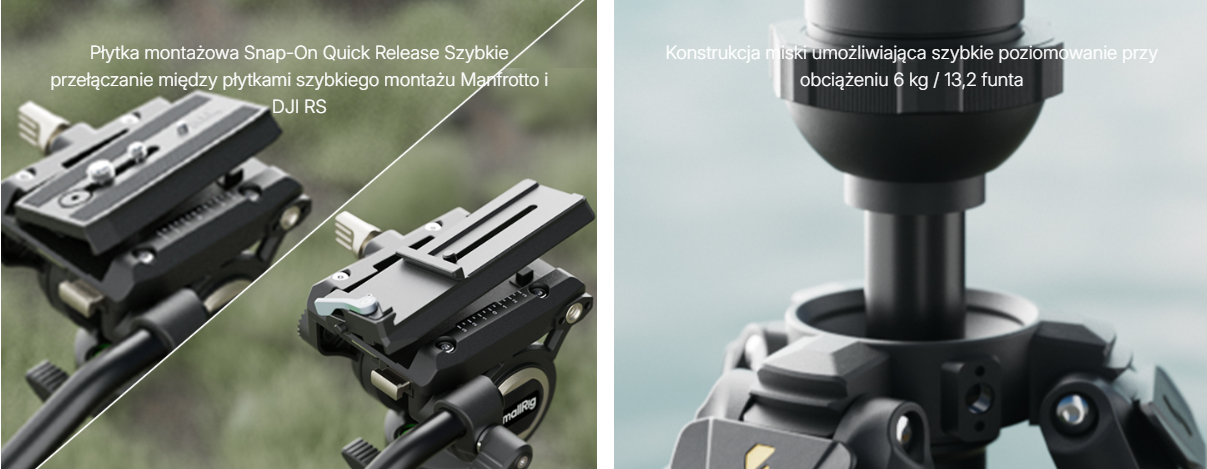 Statyw SmallRig 4420 Lightweight Video Tripod AD-50 Pro