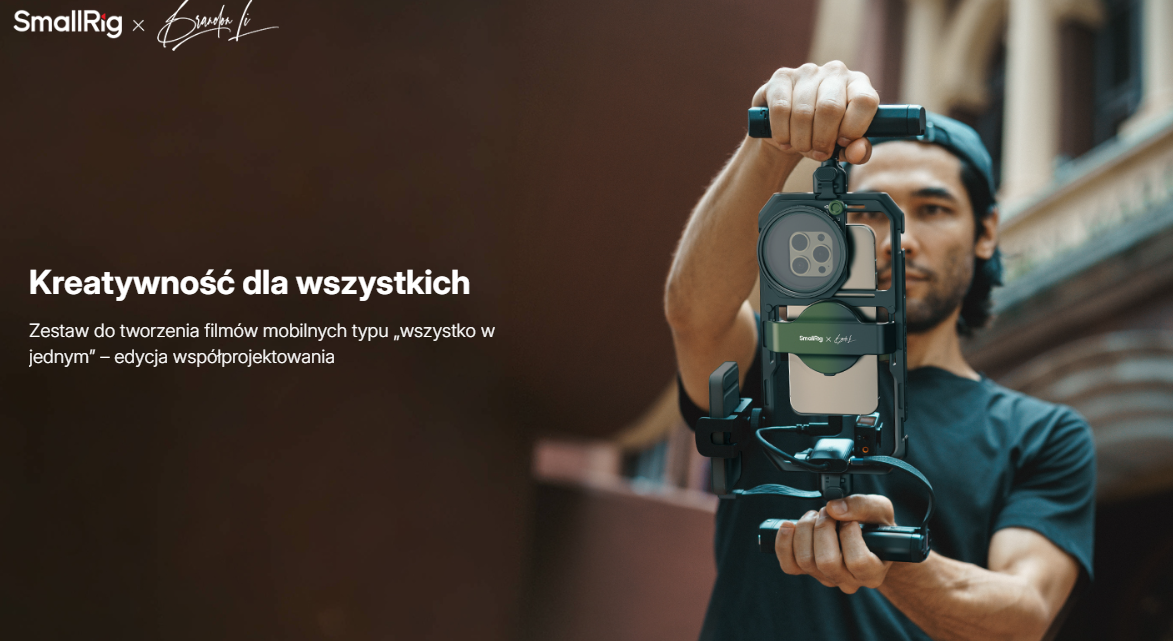 Zestaw do filmowania telefonem SmallRig 4596 x Brandon Li (edycja specjalna)