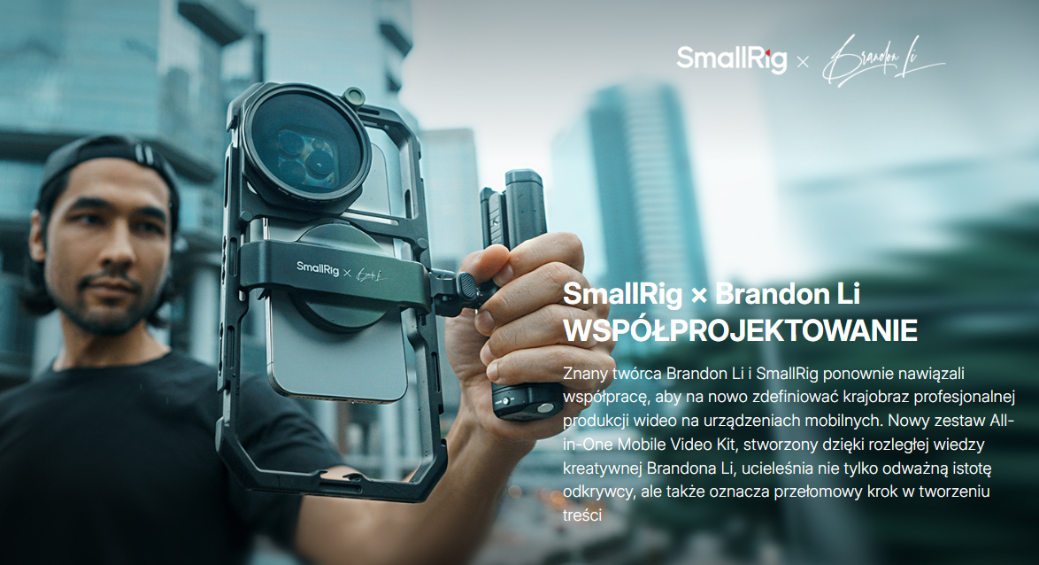 Zestaw do filmowania telefonem SmallRig 4596 x Brandon Li (edycja specjalna)