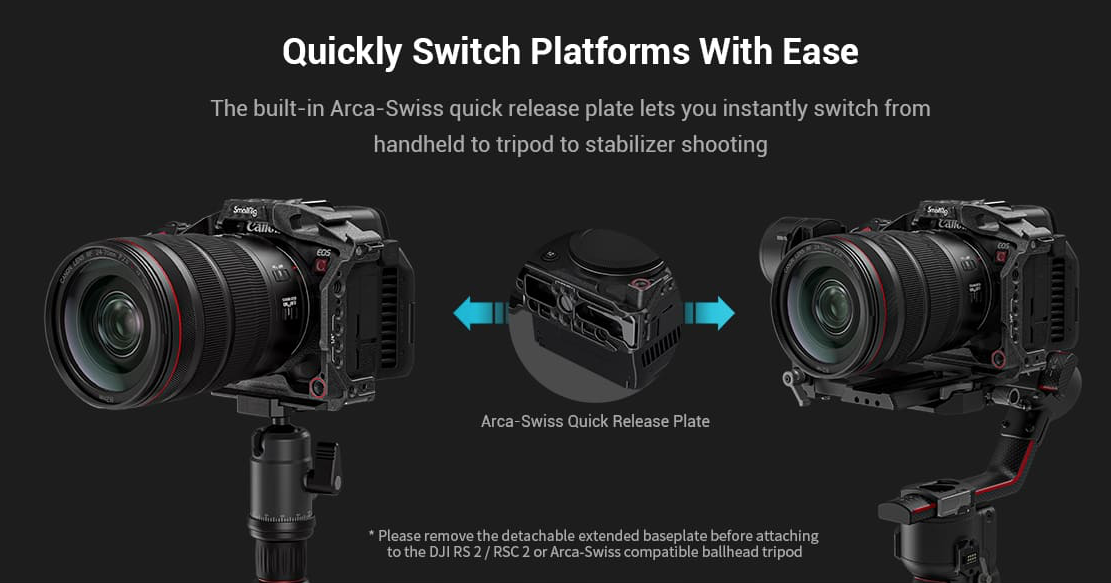 SmallRig 3891 “Black Mamba” Handheld Kit do Canon EOS R5C