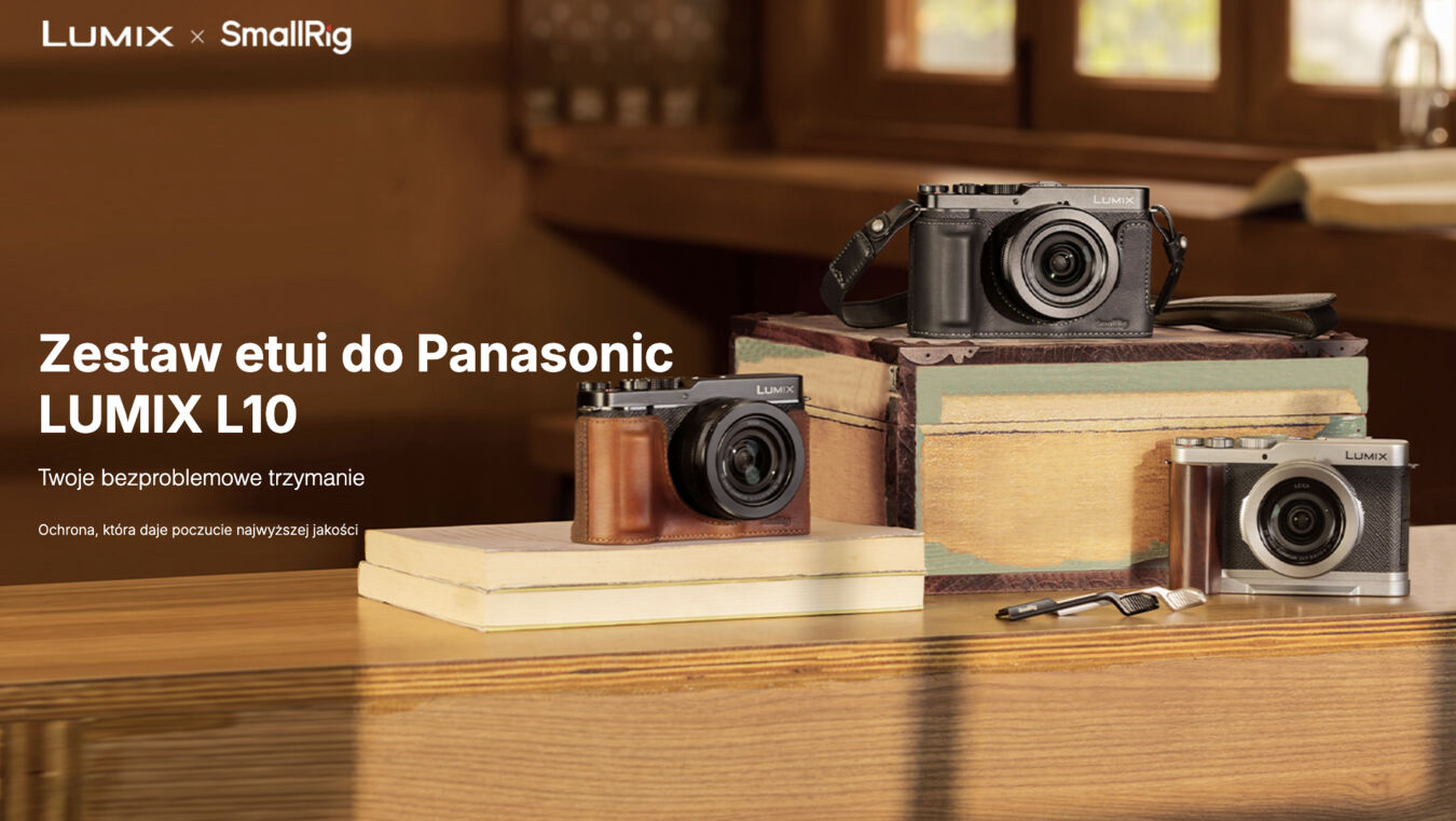 Etui skórzane SmallRig 5699 typu half case do aparatu Panasonic LUMIX L10 (brązowe)