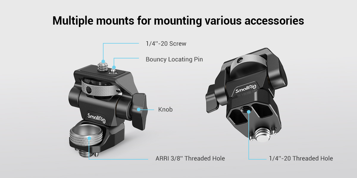 SmallRig 2903B Swivel and Tilt Adjustable Monitor Mount with ARRI-Style Mount