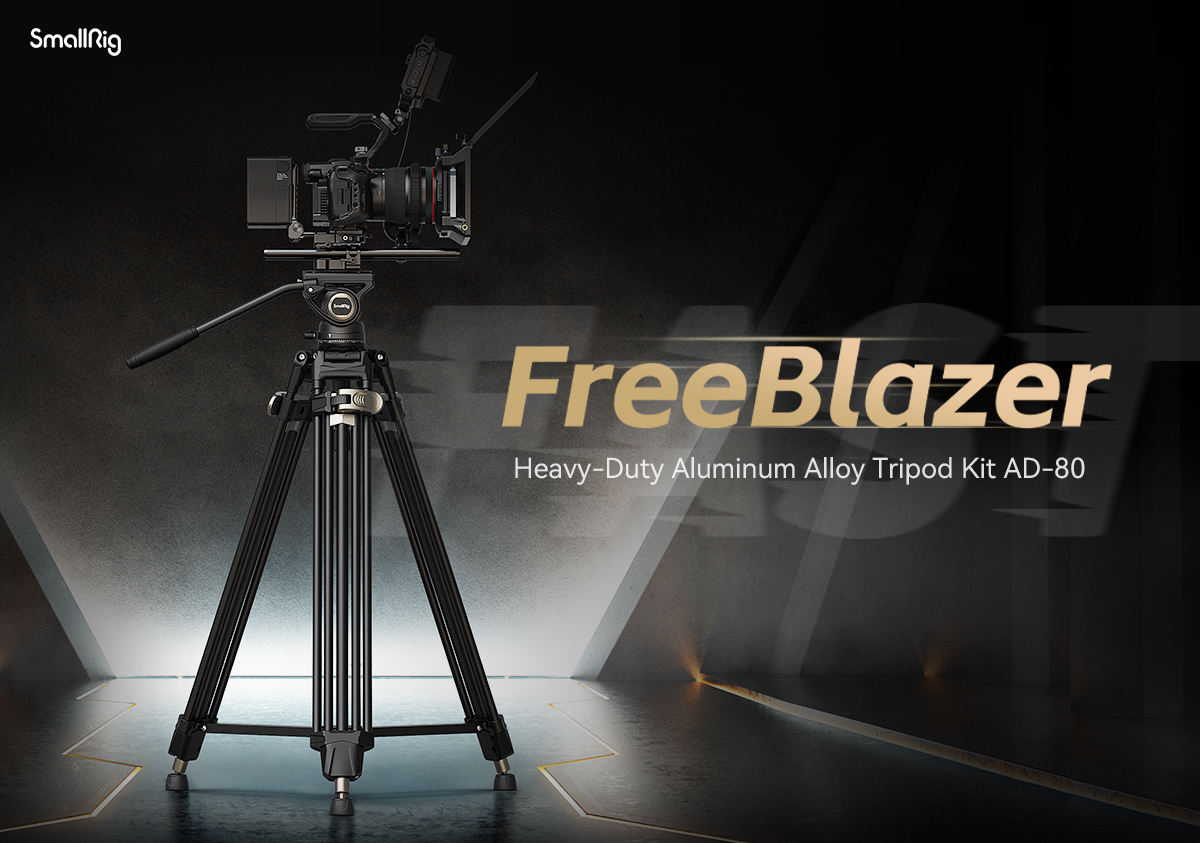 Statyw Smallrig 4163 Heavy-Duty Aluminium Video Tripod Kit FreeBlazer AD-80