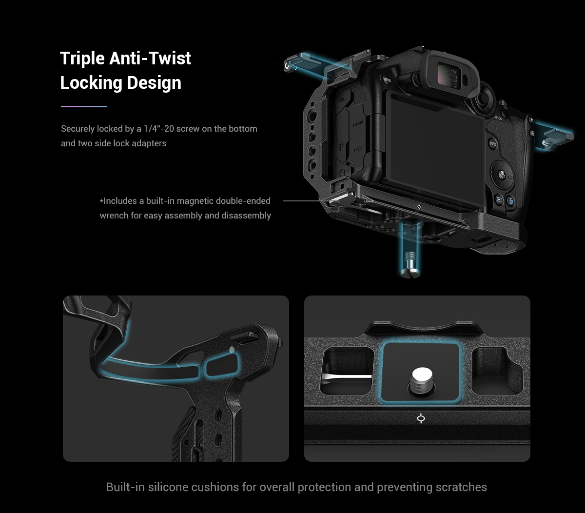 Klatka SmallRig 4004 “Black Mamba” do Canon EOS R10