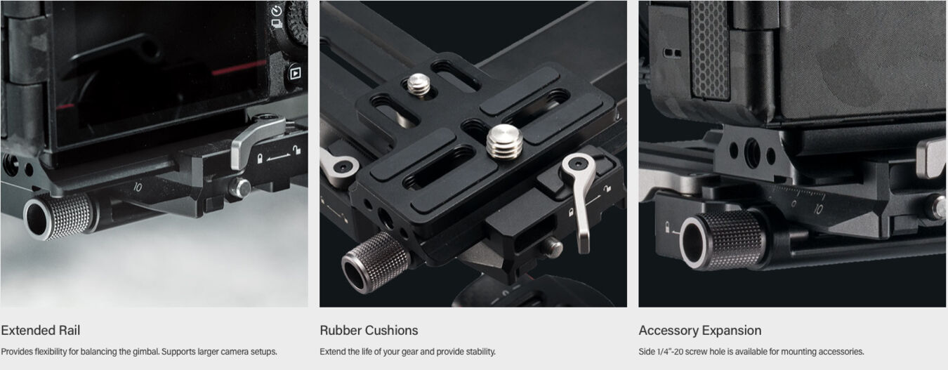 Tilta TGA-ERP Extended Quick Release Baseplate do DJI RS 2 / RSC 2 / RS 3 / RS 3 PRO