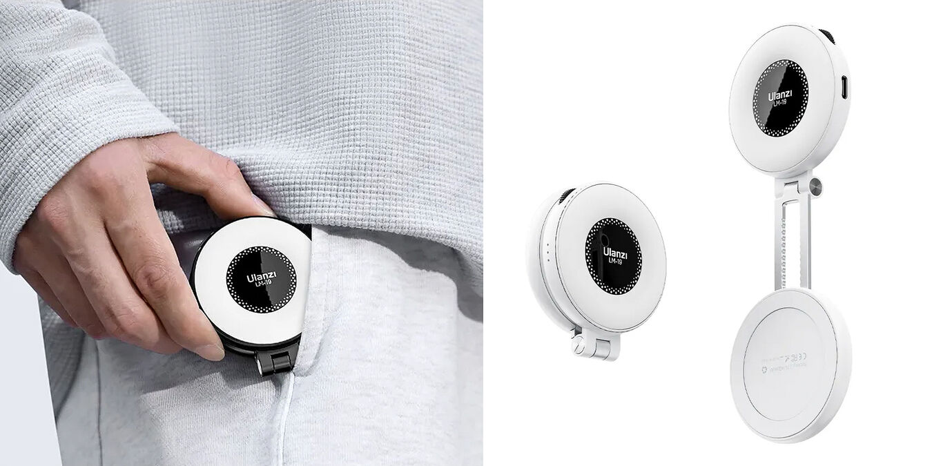 Lampa LED Ulanzi LM19 Magsafe - WB (2500 K - 8500 K) - biała
