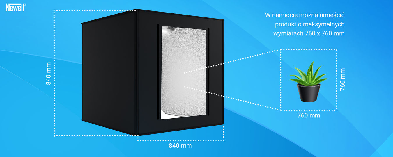 Namiot bezcieniowy Newell M80 II z oświetleniem LED