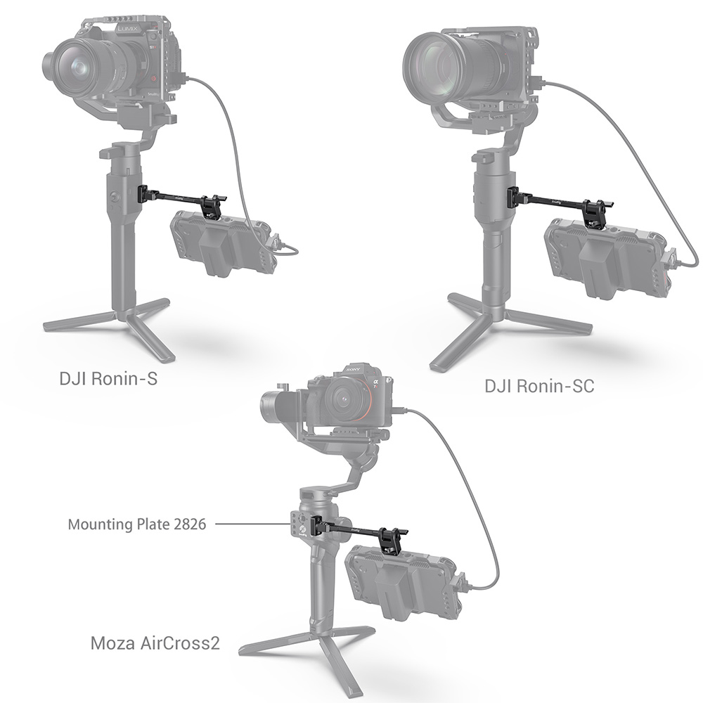 SmallRig 2889 uchwyt do monitorów dla Ronin / Crane /Weebill / Moza