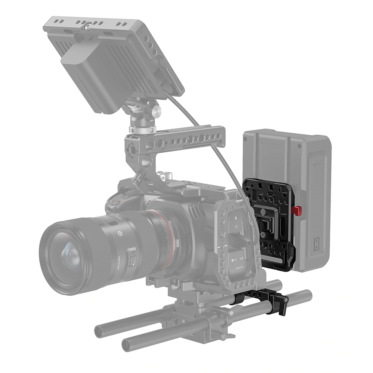SmallRig 2991 V-Mount Battery Plate - regulowane mocowanie akumulatorów