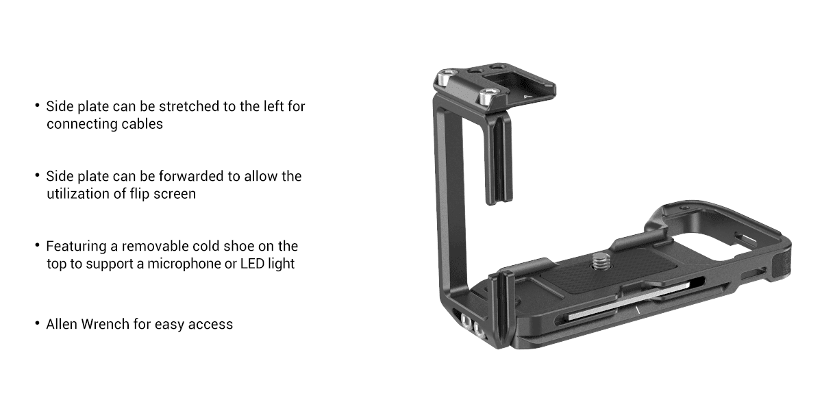 SmallRig 3207 Arca-type L Bracket do Sony A1/A7S III/A7R IV/A9 II - ramię L-bracket