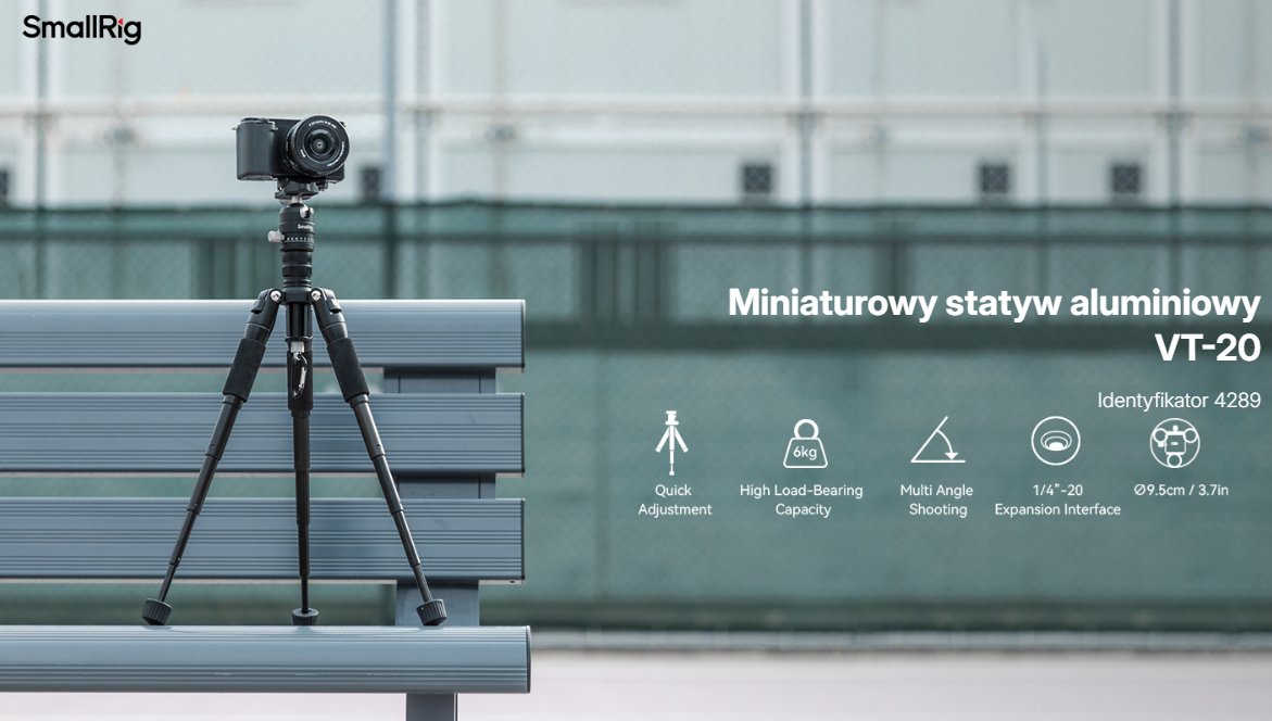 Statyw SmallRig 4289 Aluminium Mini Tripod VT-20