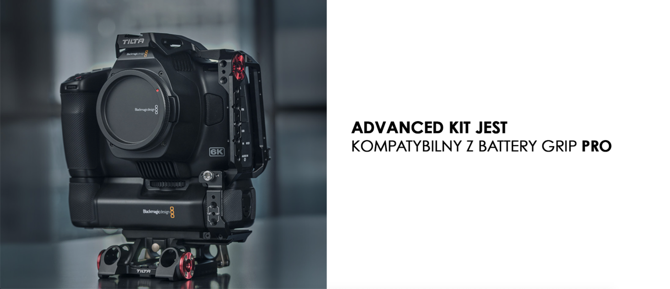 Tilta Basic Kit - klatka wraz z akcesoriami do Blackmagic Design Pocket Cinema Camera 6K Pro (Black) (TA-T11-B-B)