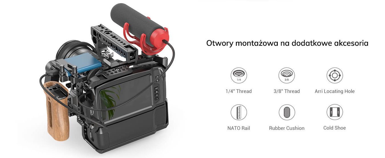 Klatka SmallRig 2765 Blackmagic Design Pocket Cinema Camera 4K/6K with Battery Grip